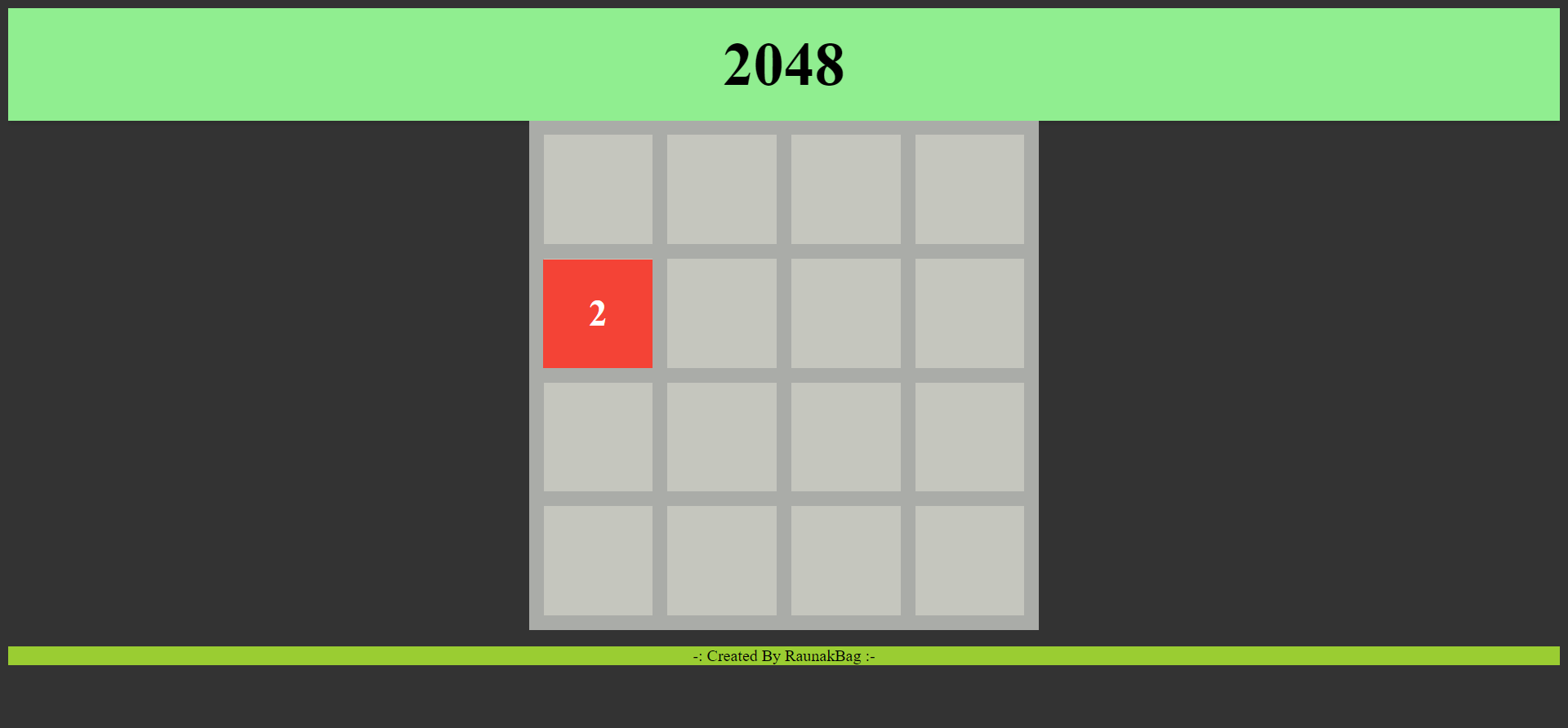 2048 Game